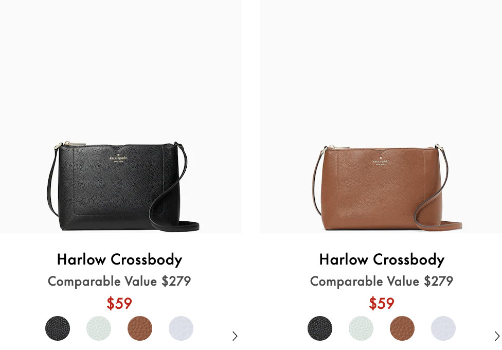 仅限今日! 【折后$59 包邮】Kate Spade harlow 时尚斜挎包| 剁手