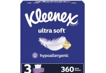 【折后$5.49 Prime包邮】Kleenex 面纸 共3盒 360抽!