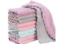 【折后$3.97 Prime包邮】珊瑚绒清洁毛巾 10条!