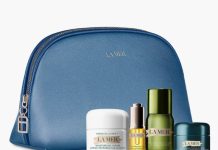 54折入!【折后$98 包邮】La Mer 超值护肤尝鲜四件套+化妆包!