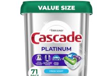 【折后$14.25 Prime包邮】Cascade Platinum Plus 高效清洁洗碗球 71个