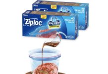 【折后$9.94 Prime包邮】Ziploc 冷冻专用食品保鲜袋 gallon容量 120个!