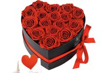 【折后$23.94 Prime包邮】16朵玫瑰永生花爱心礼盒 多色选