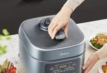 买就送$10礼卡❗️8分钟一道菜!【折后$154 包邮】Midea 美的0涂层不锈钢内胆电压力锅!5Qt 双内胆!