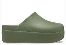 两双$50包邮!好看!【折后$25】Crocs Dylan 厚底凉拖!