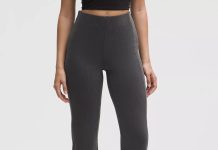 石墨灰2/4补码!【折后$69 包邮】Lululemon Ribbed Softstreme 螺纹微喇休闲裤