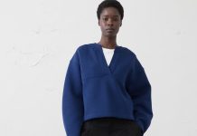 史低!【折后$10.48】Banana Republic 女士Scuba开叉领卫衣
