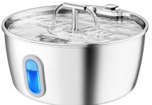 便宜!【折后$7.99 Prime包邮】不锈钢宠物饮水机