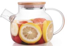 【折后$6.99 Prime包邮】可炉灶加热玻璃茶壶 20.3 oz