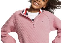 7-16岁!【折后$17.73】Tommy Hilfiger 经典菱格绗缝套头衫 2色选