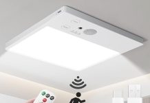 【折后$14.44 Prime包邮】免布线感应吸顶灯12000mAh