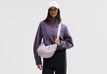 紫色美呆!【折后$49 包邮】lululemon Slouchy Sling时尚牛角包 6L