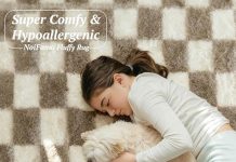 【折后$8.63 Prime包邮】毛绒超软装饰地毯 4×6