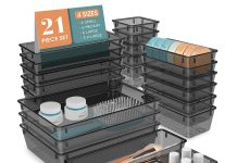 【折后 $7.1 Prime包邮】多功能抽屉收纳整理盒 21件套!