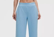 【折后$99 包邮】Lululemon Scuba 中腰阔腿长裤 华夫格款