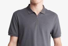 手慢无!赶紧抢!【折后$12.66】Calvin Klein 男士快干拉链POLO衫 多色选