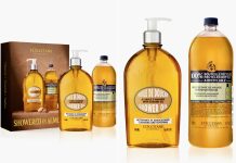 干肌这套必入!【折后$52 包邮】L’Occitane 清洁柔肤杏仁沐浴油16.9oz+替换装16.9oz