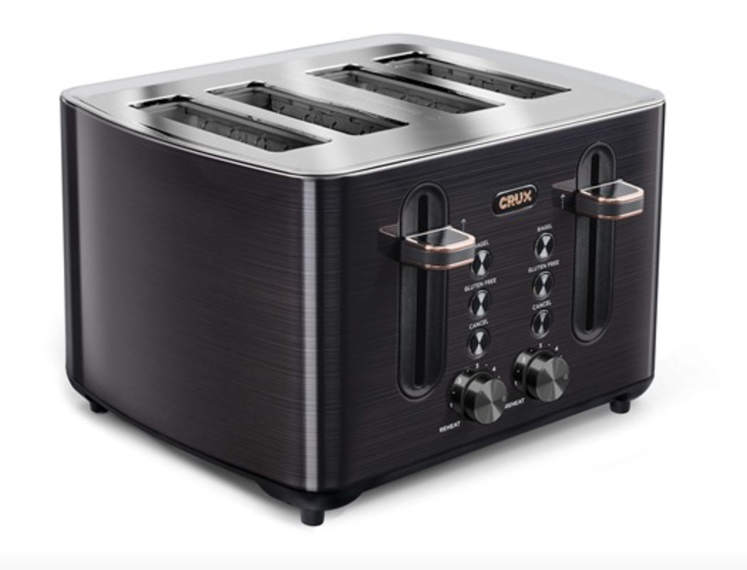折后$14.99 Prime包邮】Crux 4-Slice 四格烤吐司机| 剁手