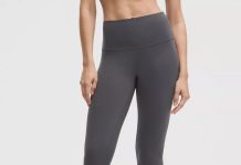 高级色煤灰下折!【折后$79 包邮】Lululemon Align高腰瑜伽裤 25寸