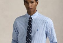 码全!【折后$67.99 包邮】 Polo Ralph Lauren 条纹衬衣!白鹿同款!!