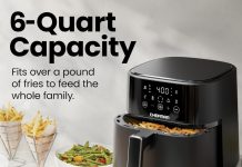 【折后$59.99 包邮】Chefman 可视空气炸锅 6Qt!
