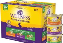 【折后$17.14 Prime包邮】Wellness Complete Health 成年猫湿粮罐头 鸡肉/火鸡口味24罐