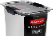 【折后$10.63 Prime包邮】Rubbermaid Brilliance 16杯密封储物盒