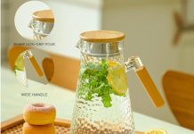 【折后$12.49 Prime包邮】耐高温大容量玻璃冷水壶 1.8L