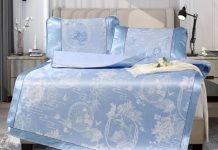 凉而不冰!【折后$49.9 包邮】FUANNA 富安娜床上用品夏天凉席子三件套 180*200cm
