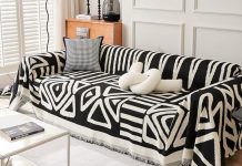 库存有限!【折后$14.49 Prime包邮】双面波西米风亚 雪尼尔沙发盖毯