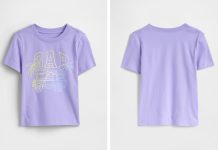 比白菜还便宜!【折后$2.4 包邮】babyGap趣味印花T恤 紫色 6m-5岁