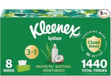 【折后$13.32 Prime包邮】Kleenex 舒缓乳液面巾纸 180抽*8盒!