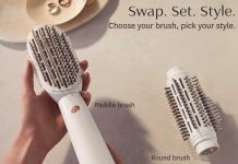 又能吹风又能做发型!【折后$49.99】T3 AIREBRUSH 空气发梳套装 卷发直发都能做!