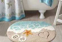 【折后低至$7.99 Prime包邮】超柔软海洋风浴室地垫 两种尺寸选