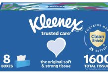 满$50减$15!【折后$27.85 Prime包邮】Kleenex 舒适呵护系列面纸 共24盒装!