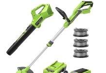 划算!【折后$129.99 Prime包邮】Greenworks 40V无绳吹叶机+打边机 带2.0Ah 电池+充电器+线材!