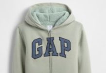 【折后$17.6 包邮】Gap 儿童Logo羊羔绒连帽拉链外套 三色选