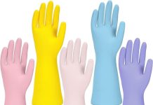 【折后$8.49 Prime包邮】加厚防滑橡胶手套5双装