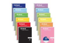 【折后$13.36 Prime包邮】Oxford 螺旋彩色笔记本套装 12本装