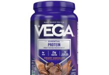 两种折扣!【折后$12.14 Prime包邮】Vega 巧克力味蛋白粉 两磅!