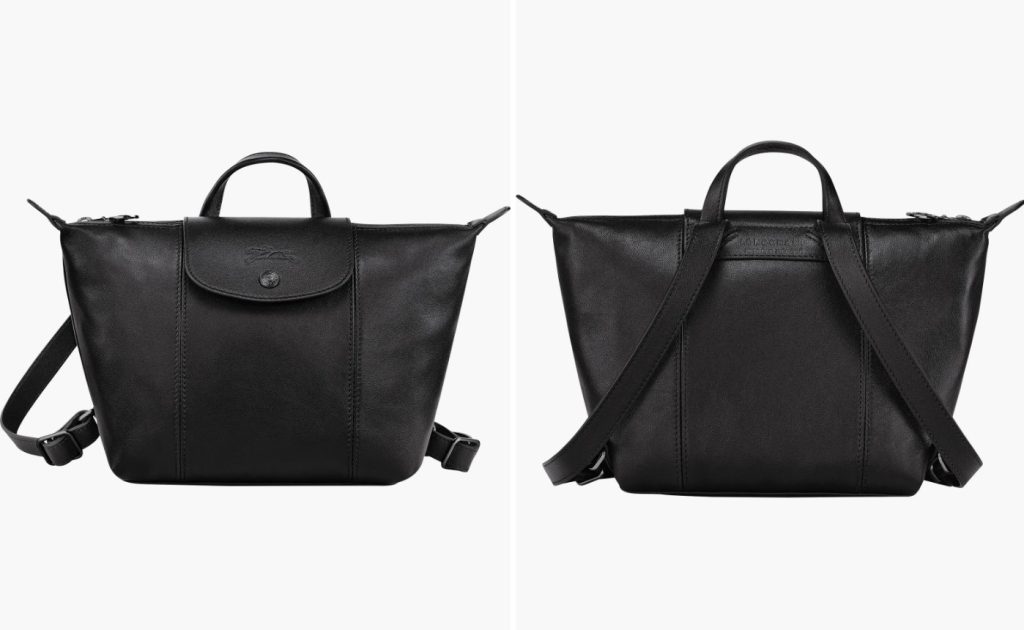 4.7折史低！【折后$199.97 包邮】Longchamp 全皮款黑色手提双肩