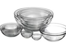 史低!【折后$24.8 Prime包邮】Anchor Hocking 10 件套玻璃料理碗组