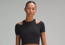 秒变直角肩!【折后$39 包邮】Lululemon Shoulder Cut-Out 运动上衣 三色选
