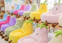 超可爱!【折后$39.99 包邮】儿童豆袋椅 懒人沙发