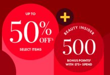 冲❗️Sephora 折扣区低至5折热卖中!会员满$75额外送500积分!