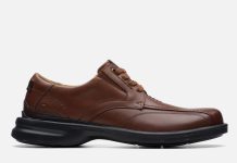 【折后$34.99 包邮】Clarks Gessler Step 男士系带真皮皮鞋!