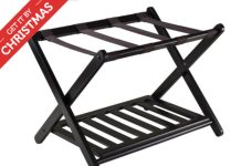 史低! 【折后$21.99 Prime包邮】Winsome Reese 实木折叠行李架