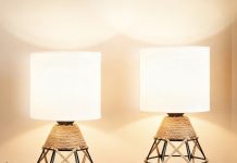 【折后$14.99 Prime包邮】藤编床头台灯 两个!