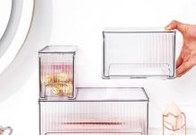 【折后$11.99 Prime包邮】可叠加透明抽屉收纳盒