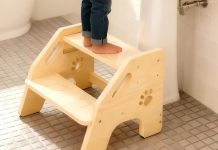 【折后$14.99 Prime包邮】实木儿童踏脚凳